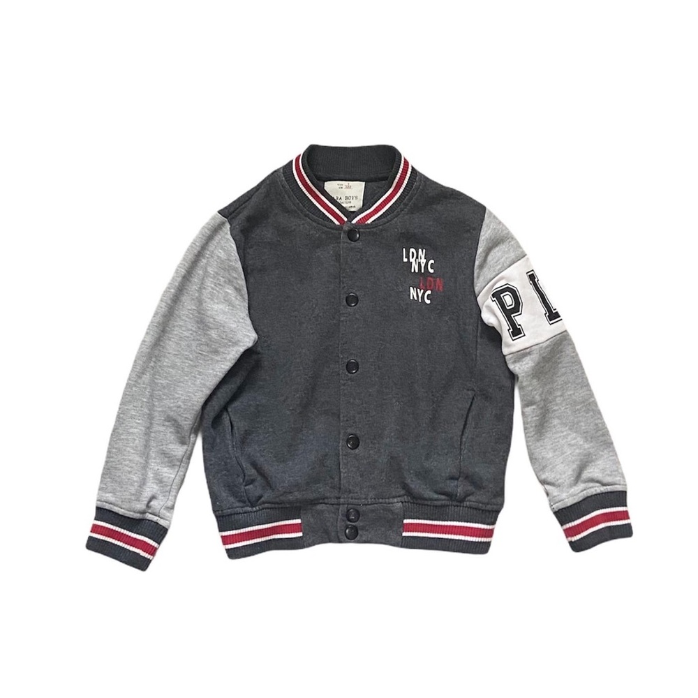 Zara button up varsity jacket size 7